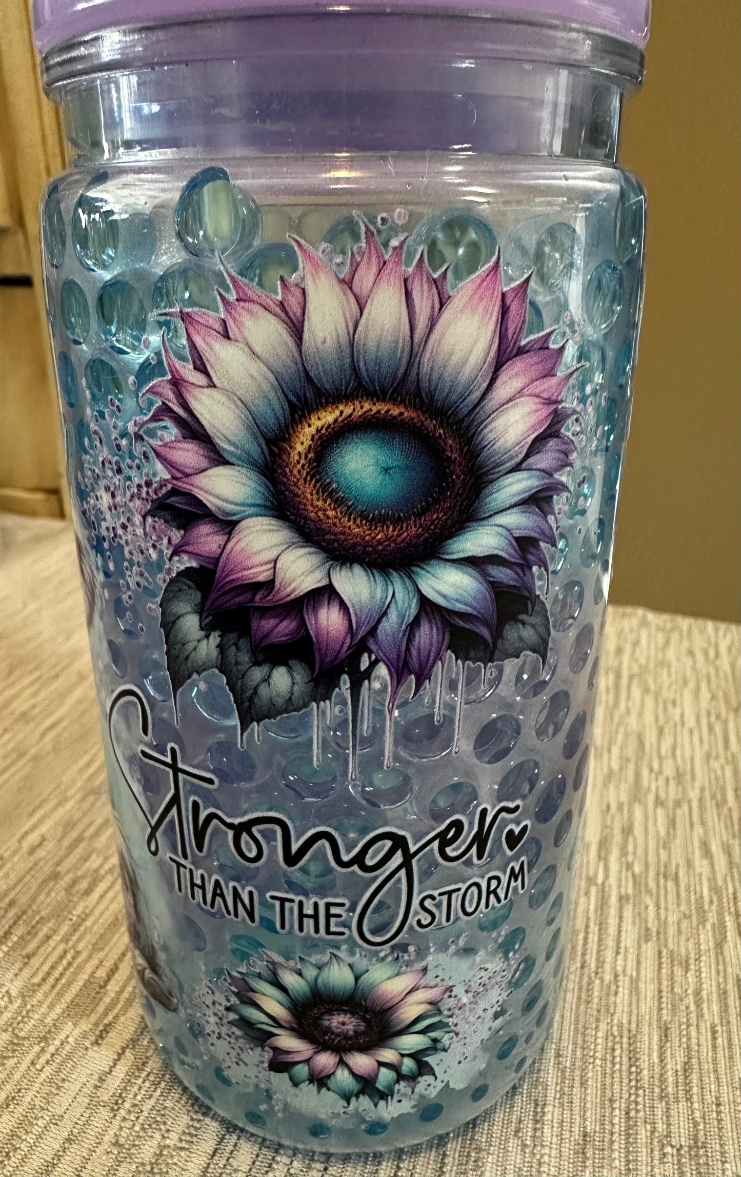 Pre-made 16 oz Snow Globe Tumblers