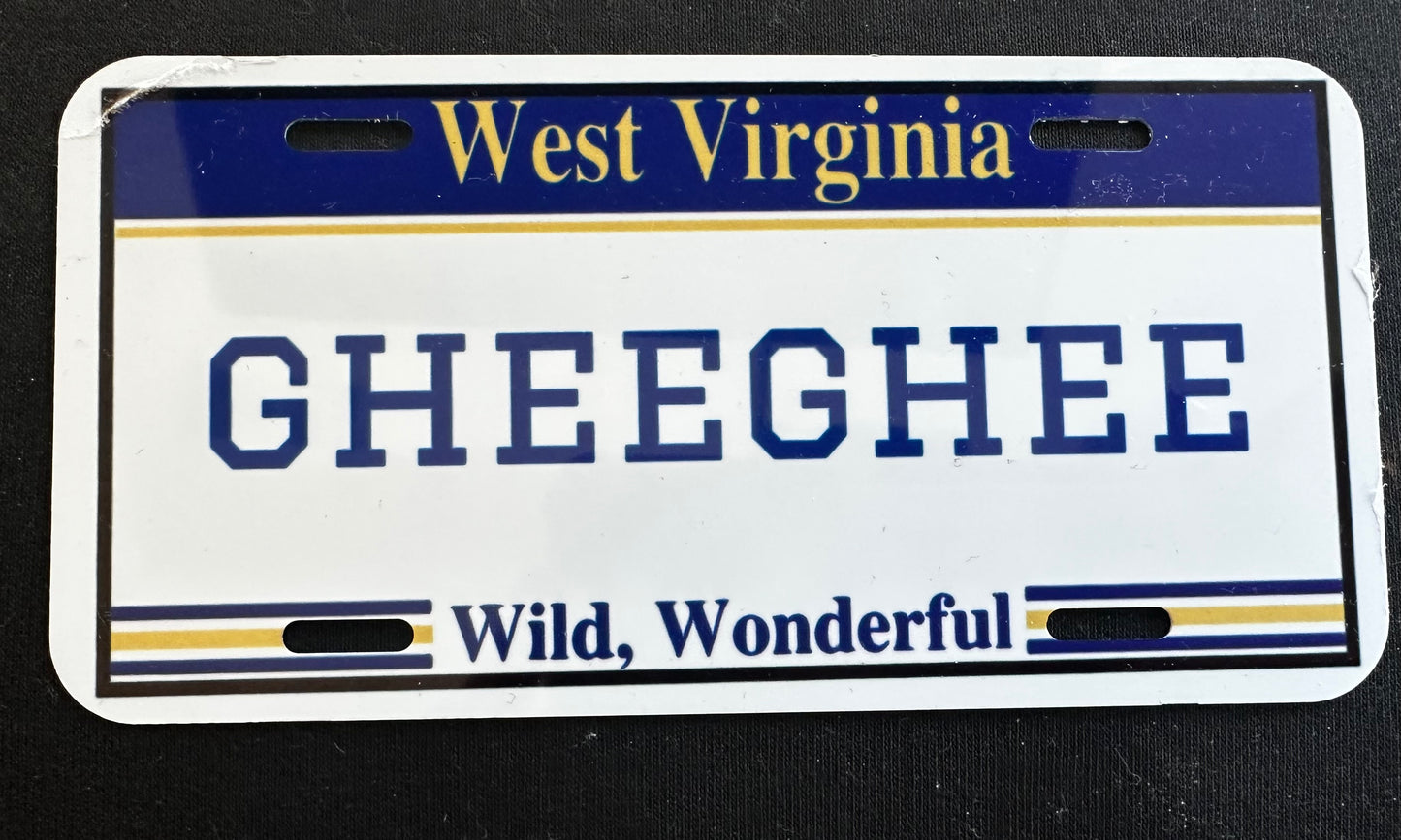 6 x 3 Custom Mini License Plate