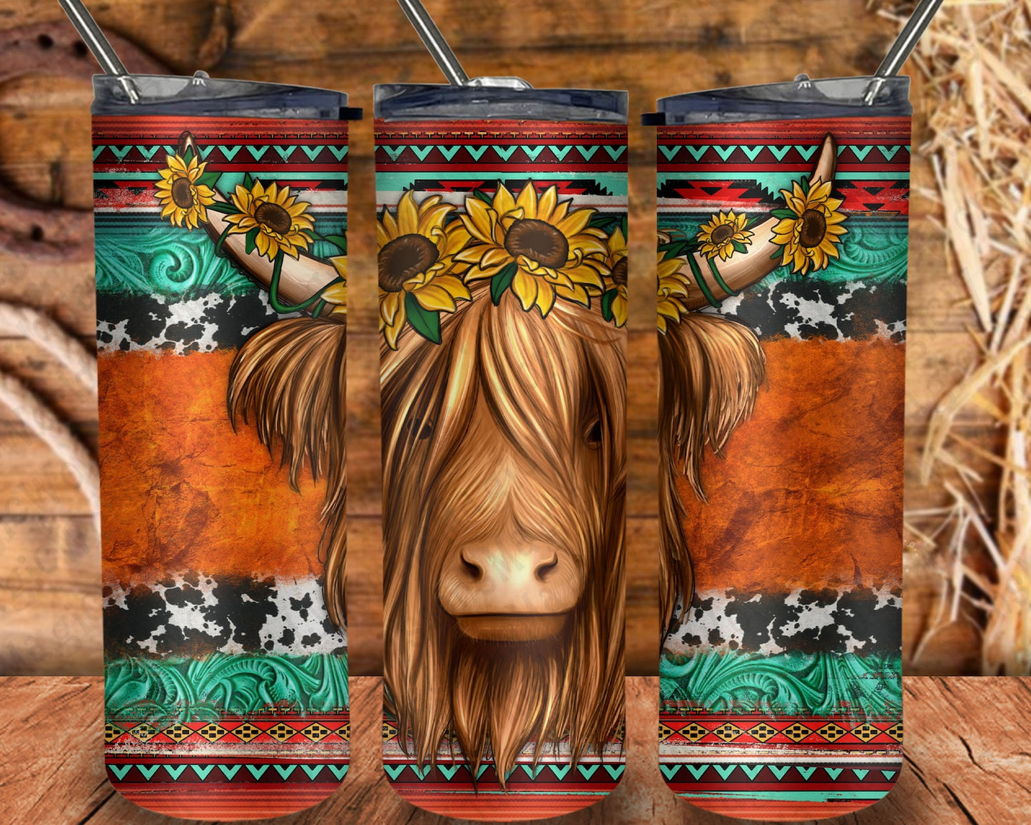 LONG HAIR SHAGGY COW 20 OZ TUMBLER