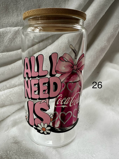 16 oz Libby Glass Can Cup