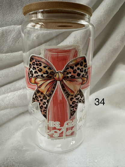 16 oz Libby Glass Can Cup