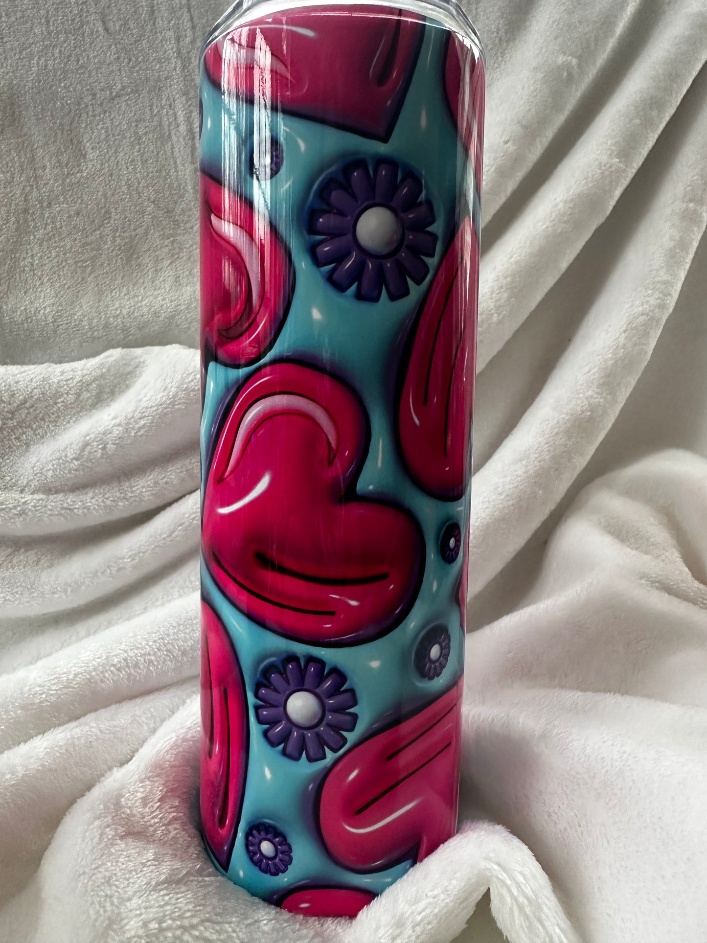 Puffy Hearts 20 oz Tumbler