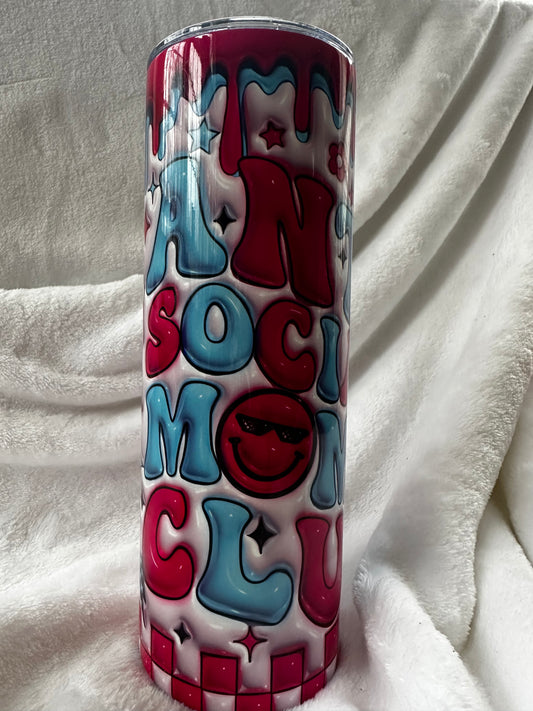 Puffy Anti Social Mom's Club 20 oz Tumbler