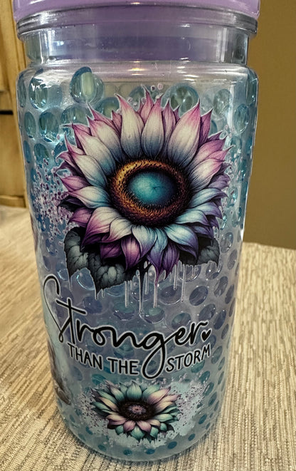 Pre-made 16 oz Snow Globe Tumblers