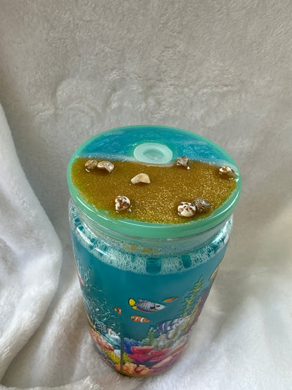DOLPHIN SNOW-GLOBE TUMBLER