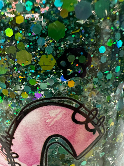 Pre-made 16 oz Snow Globe Tumblers