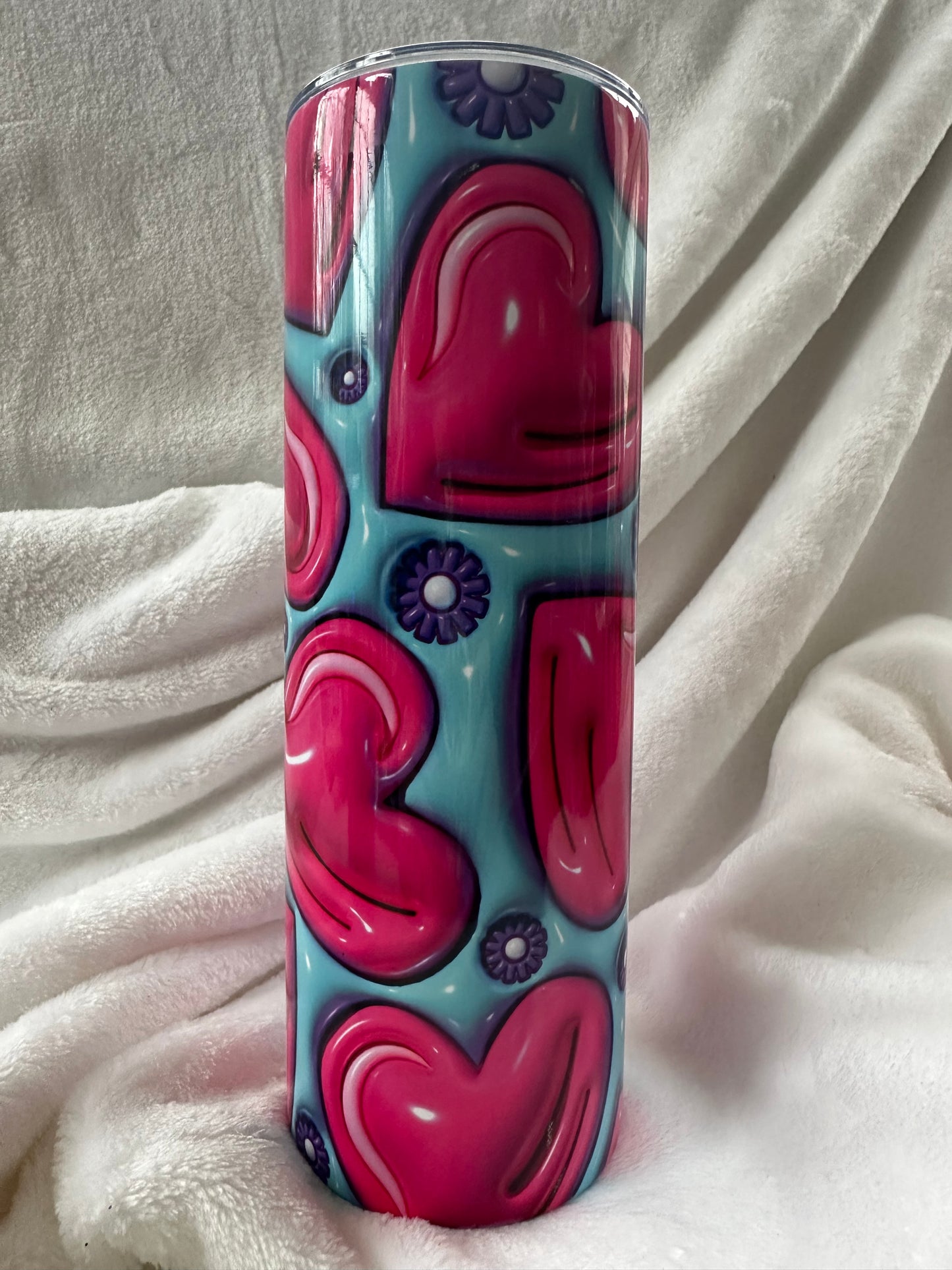 Puffy Hearts 20 oz Tumbler