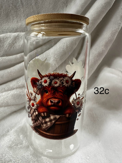 16 oz Libby Glass Can Cup