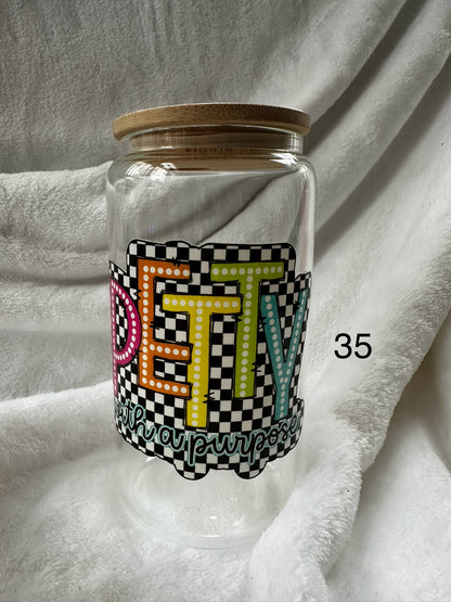 16 oz Libby Glass Can Cup