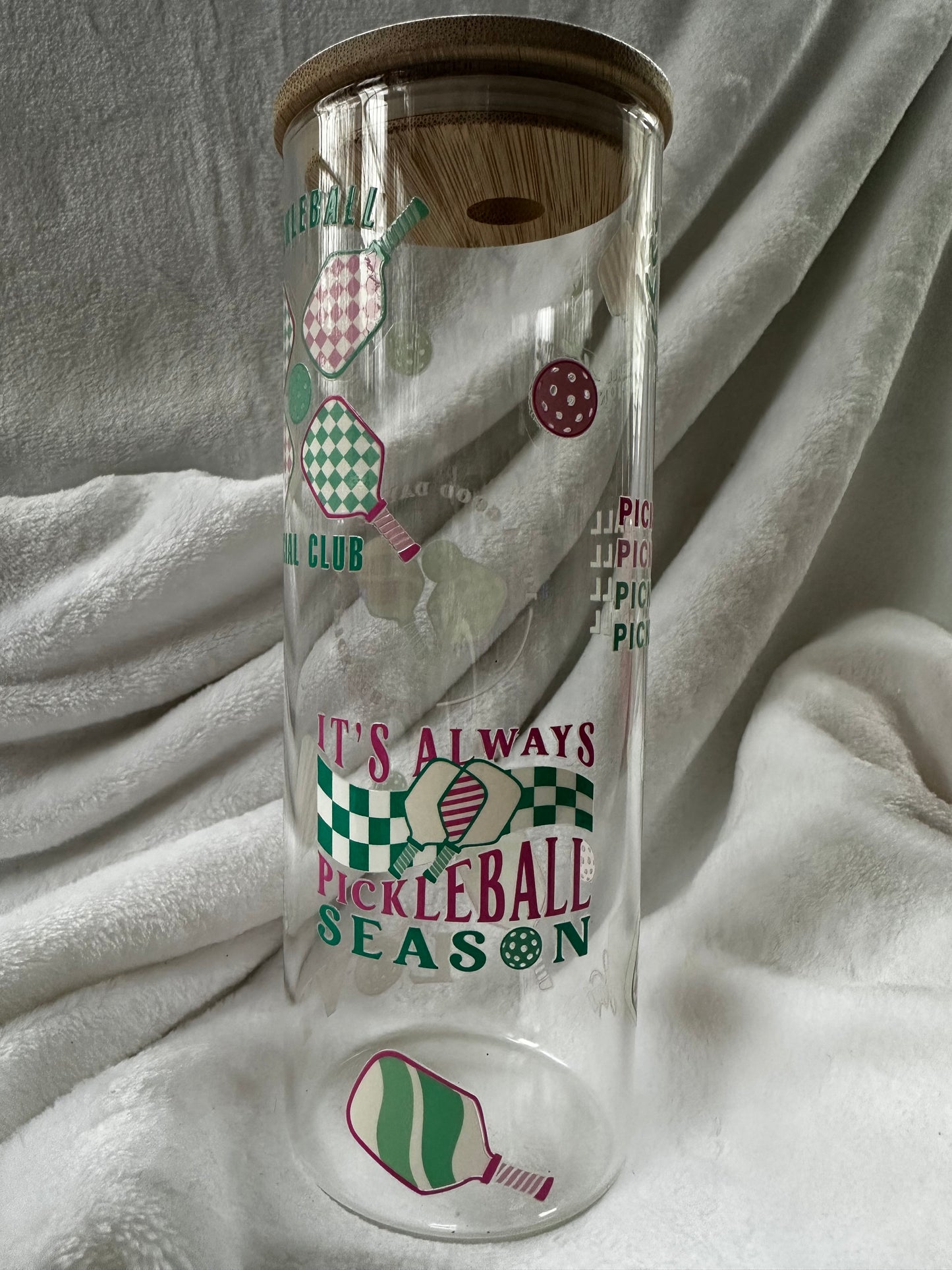 25 oz Clear Glass Straight Tumbler