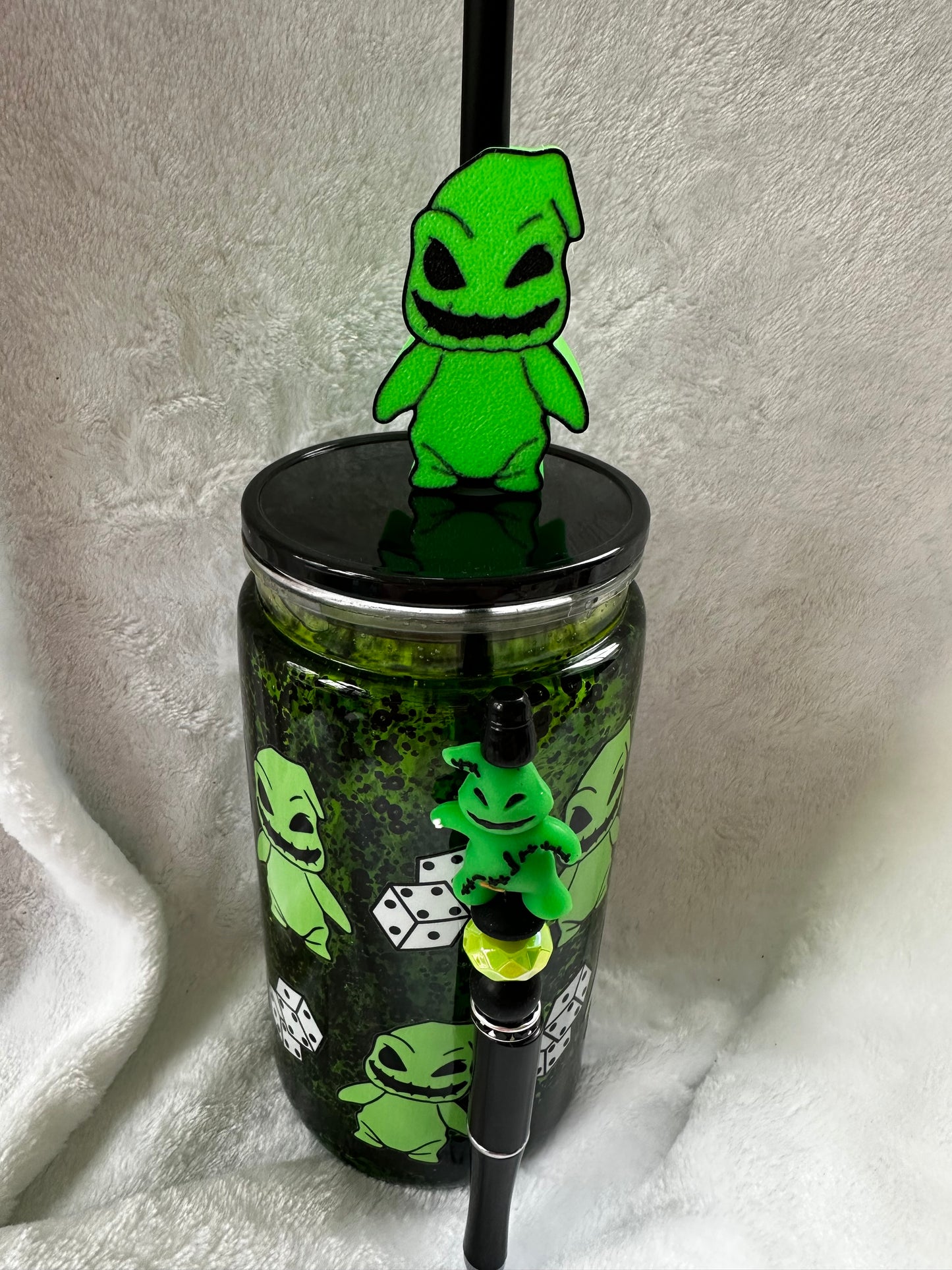 Oogie 16 oz Snowglobe Tumbler 3 PC Set