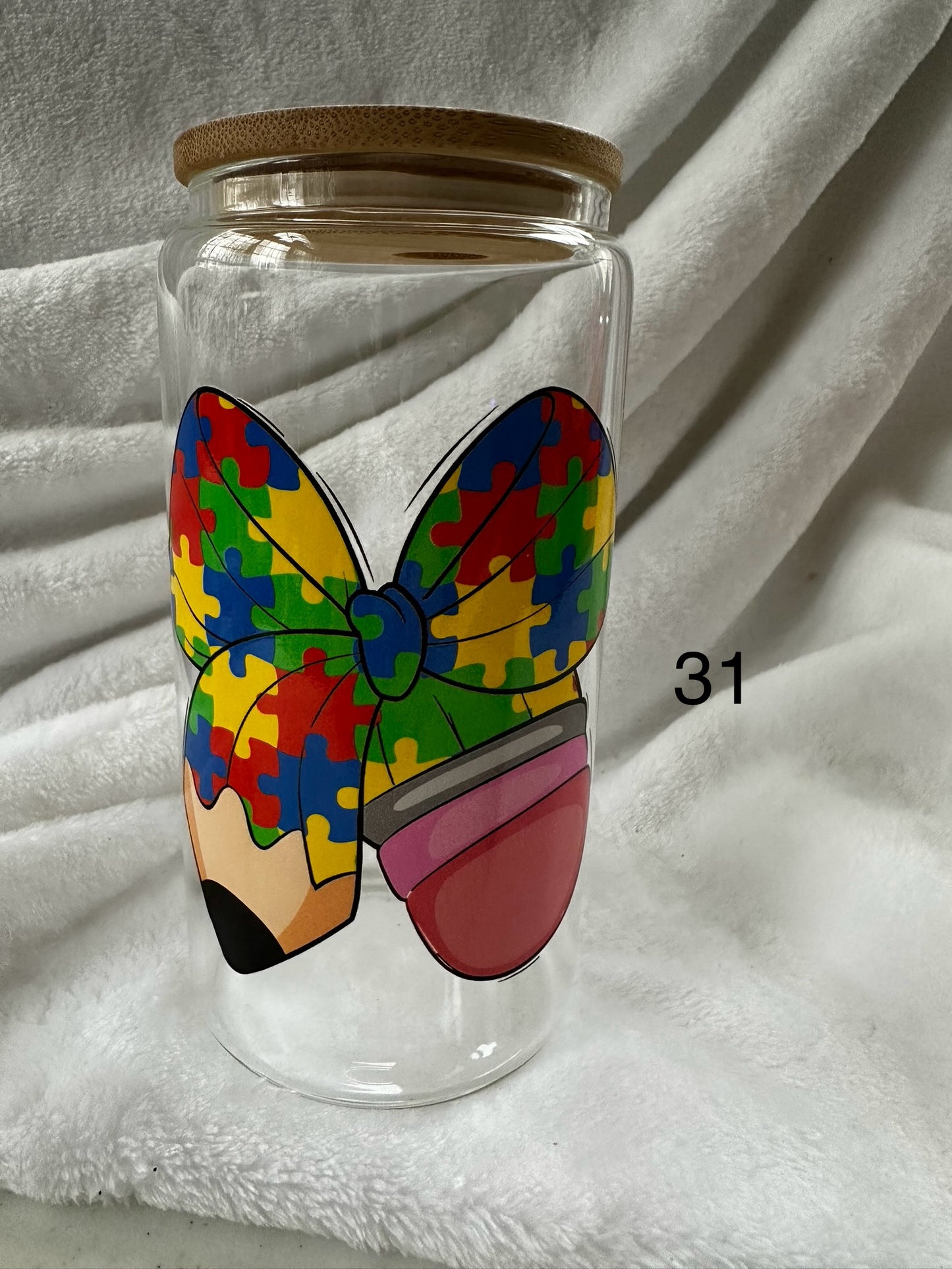 16 oz Libby Glass Can Cup