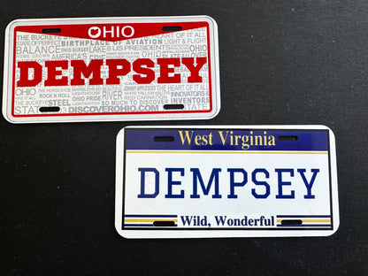 6 x 3 Custom Mini License Plate