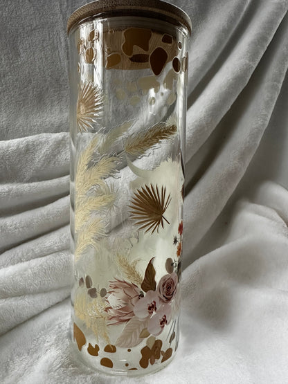 25 oz Clear Glass Straight Tumbler