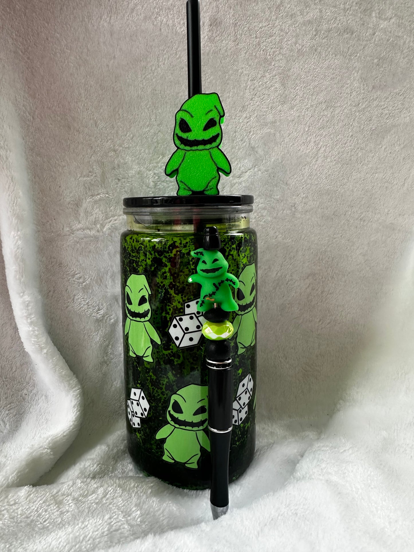 Oogie 16 oz Snowglobe Tumbler 3 PC Set