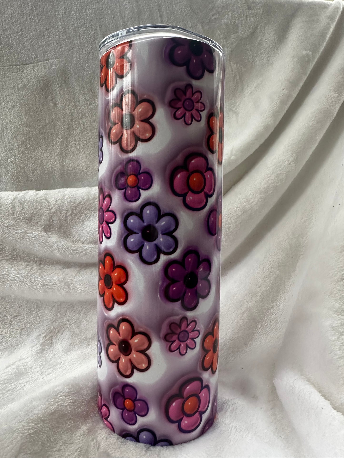 Puffy Flowers 20 oz Tumbler