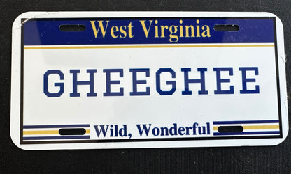 6 x 3 Custom Mini License Plate