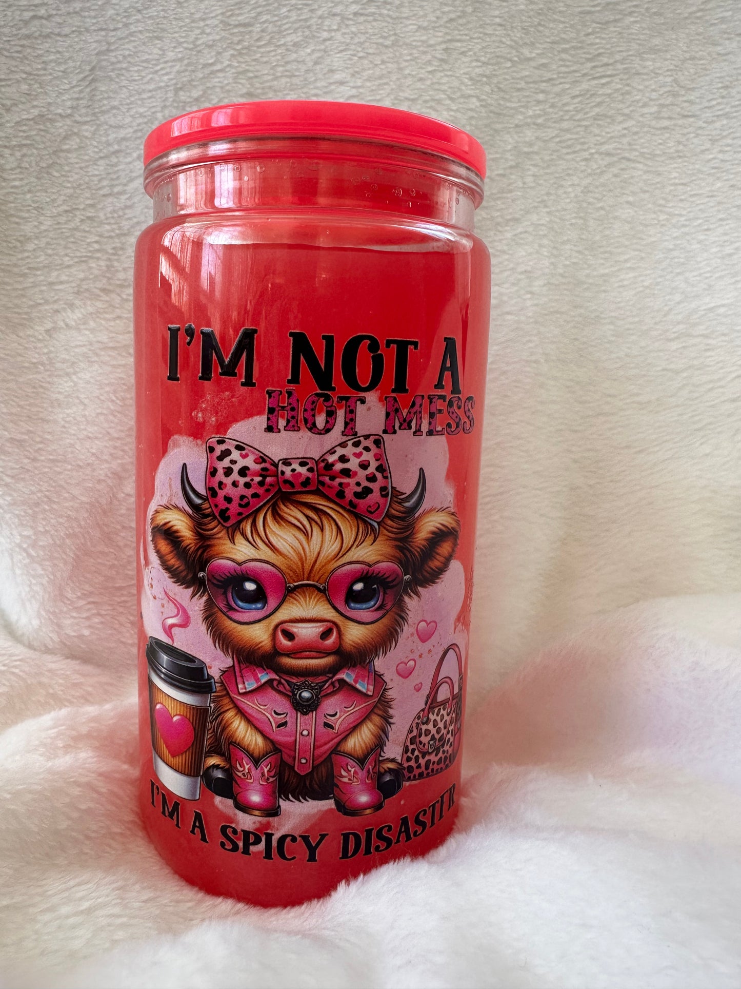 Pre-made 16 oz Snow Globe Tumblers