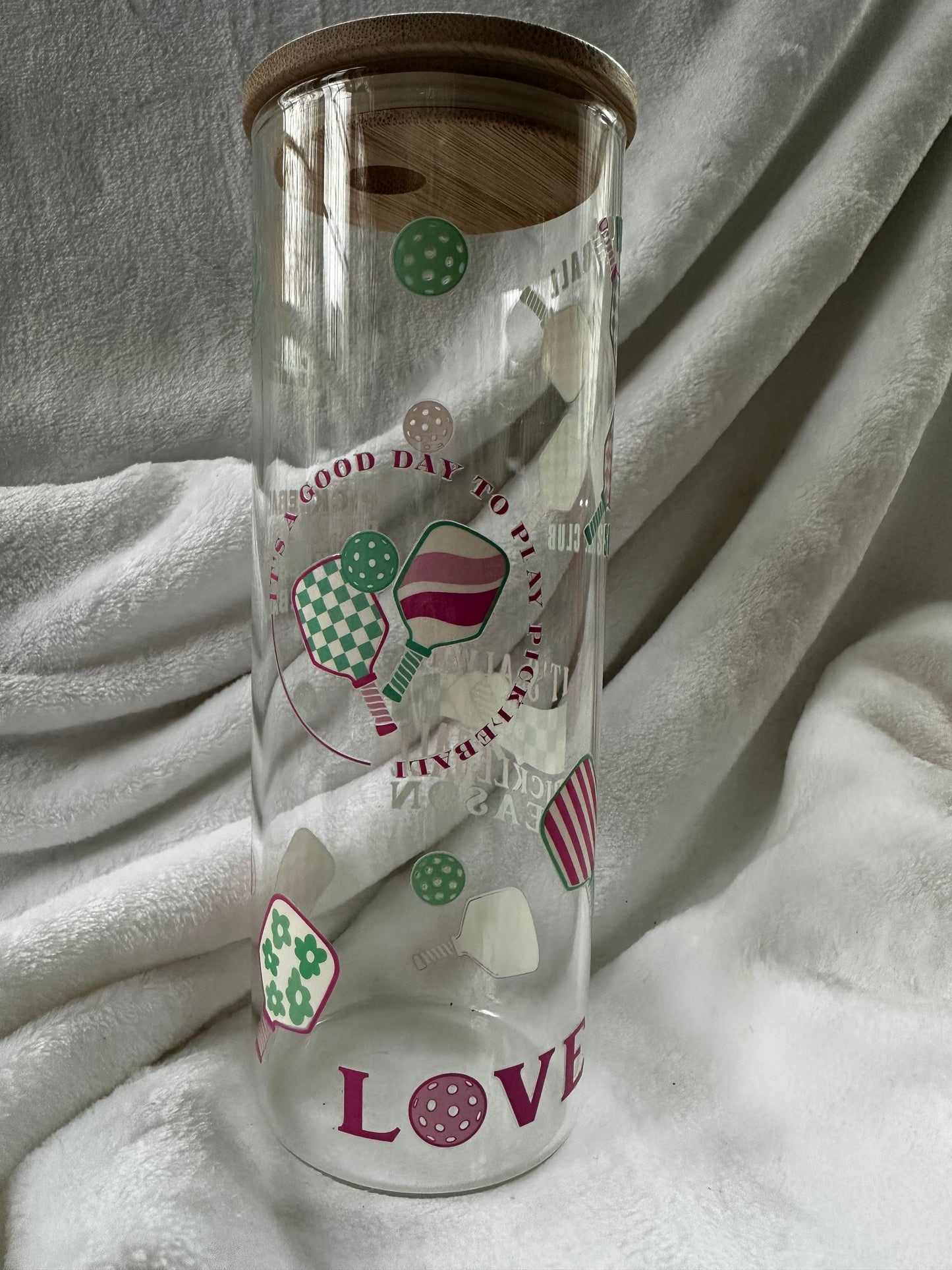 25 oz Clear Glass Straight Tumbler