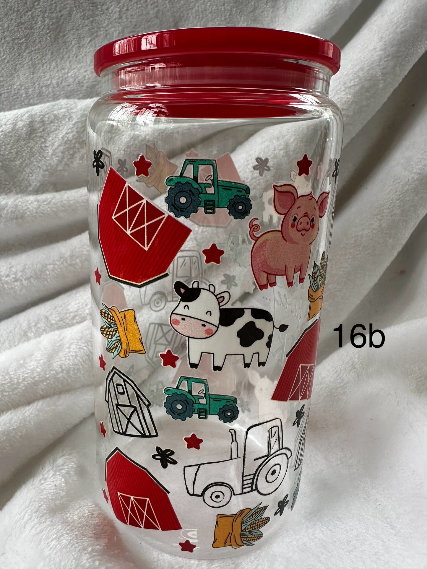 16 oz Libby Glass Can Cup