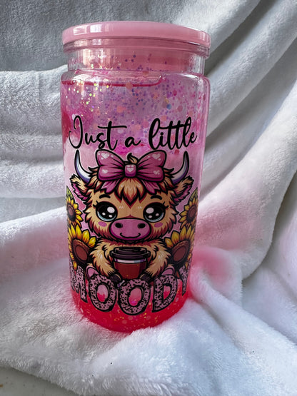 Pre-made 16 oz Snow Globe Tumblers