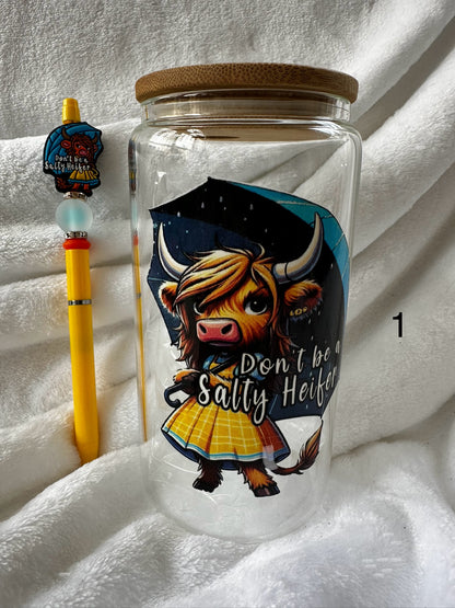 16 oz Libby Glass Can Cup