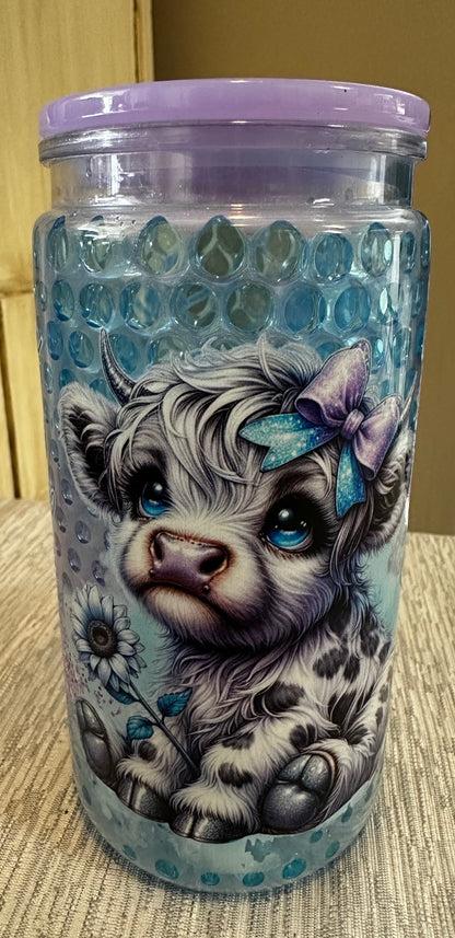 Pre-made 16 oz Snow Globe Tumblers