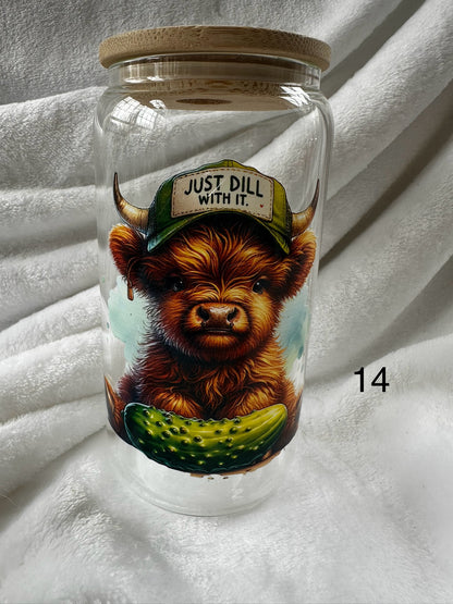 16 oz Libby Glass Can Cup