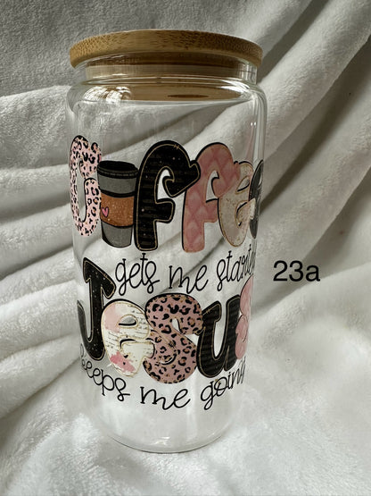 16 oz Libby Glass Can Cup