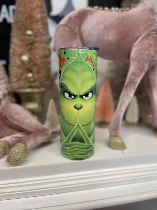 Naughty  Grinch 20 oz Tumbler