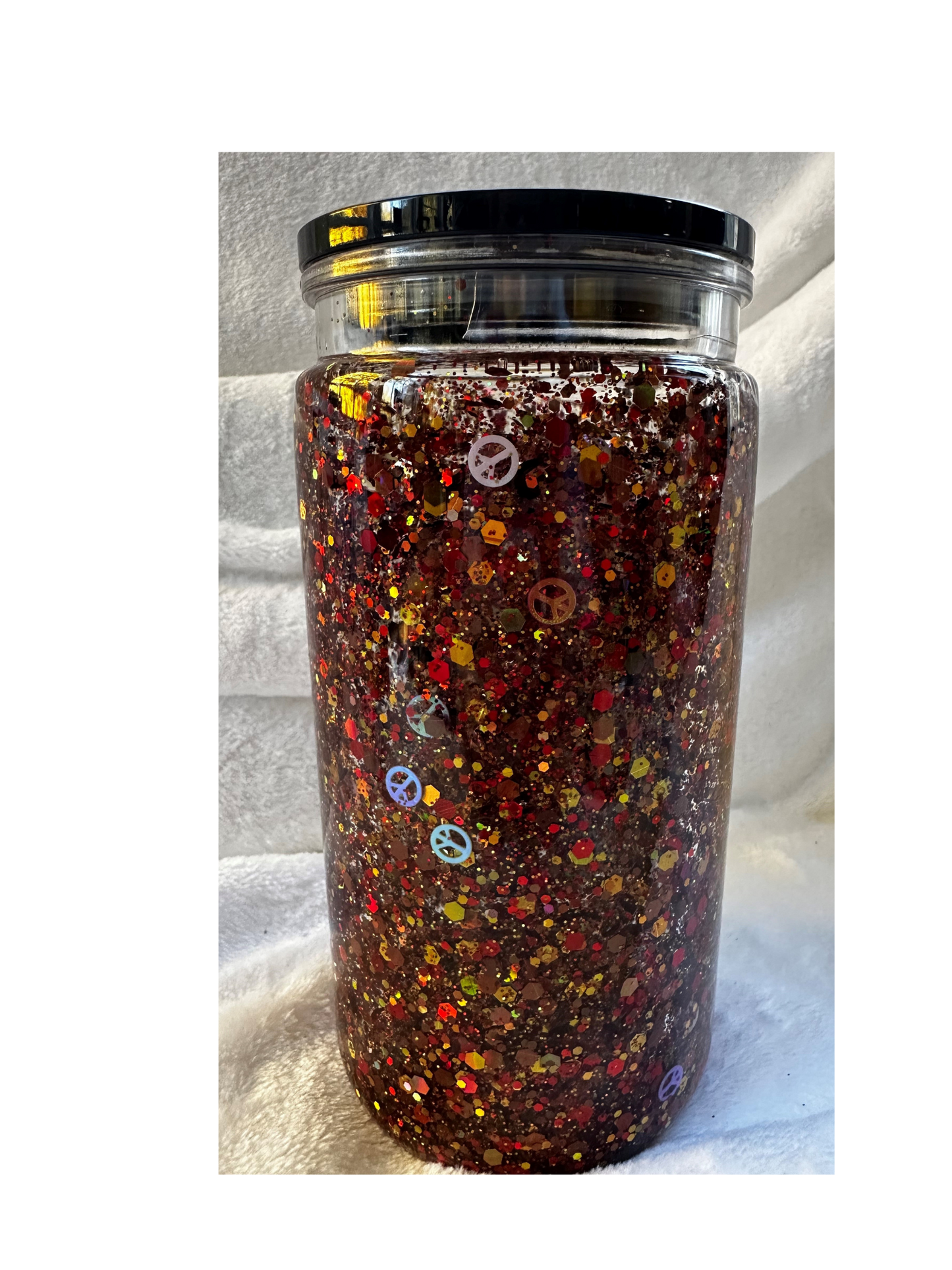 Pre-made 16 oz Snow Globe Tumblers