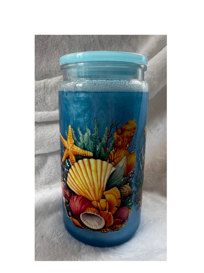 Pre-made 16 oz Snow Globe Tumblers