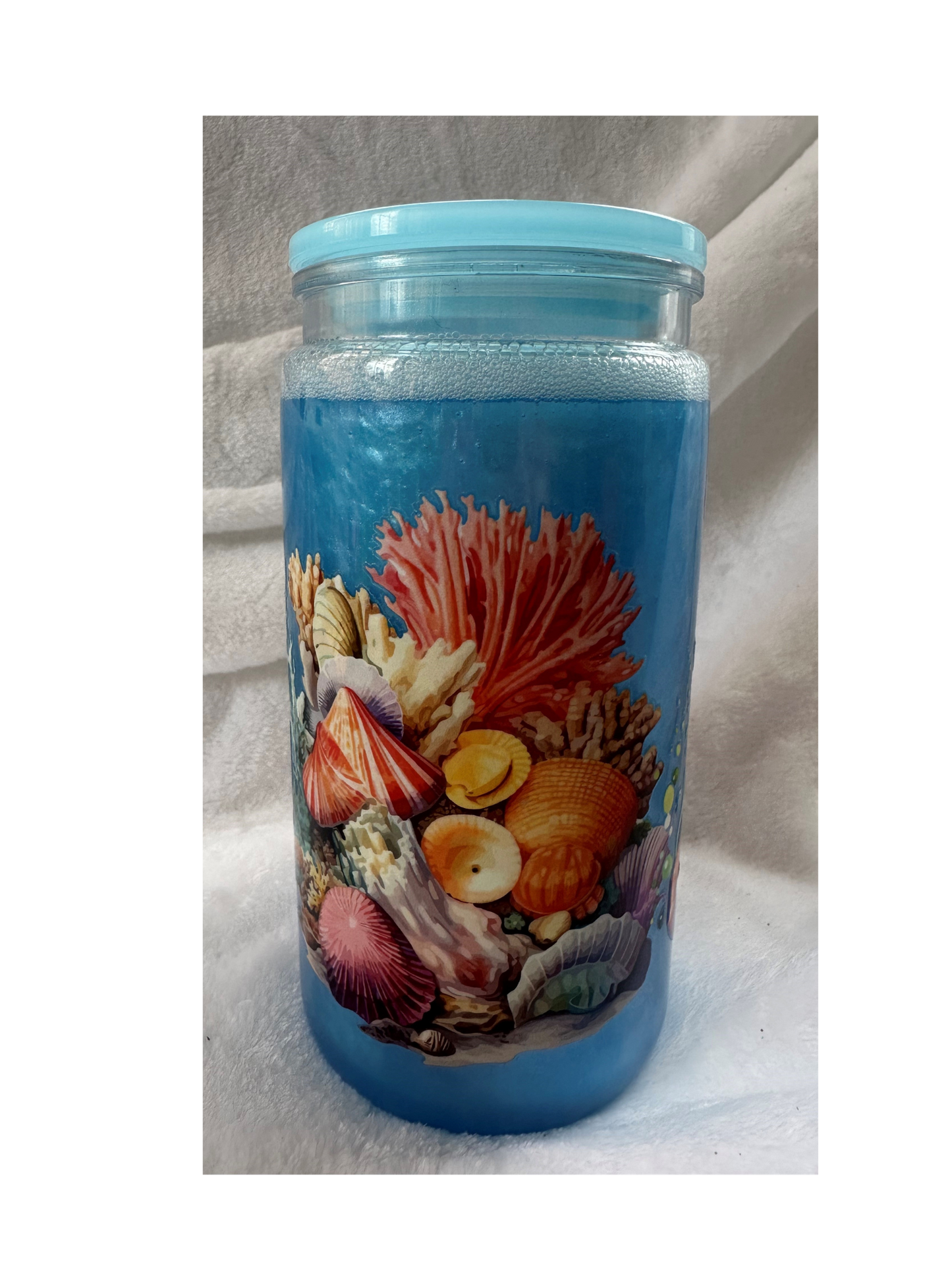 Pre-made 16 oz Snow Globe Tumblers