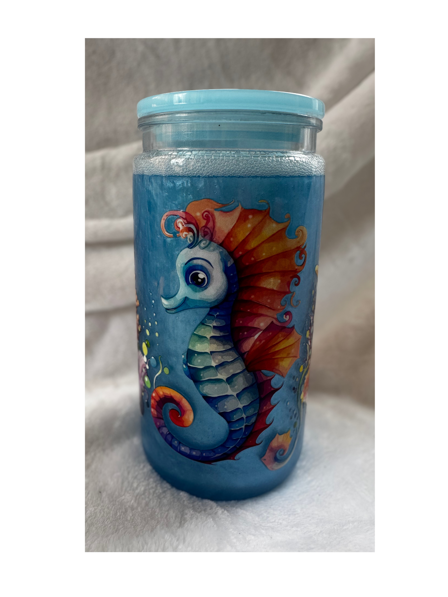 Pre-made 16 oz Snow Globe Tumblers