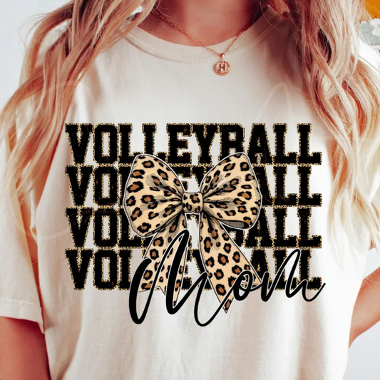 Volleyball Mom DTF Graphic Tee