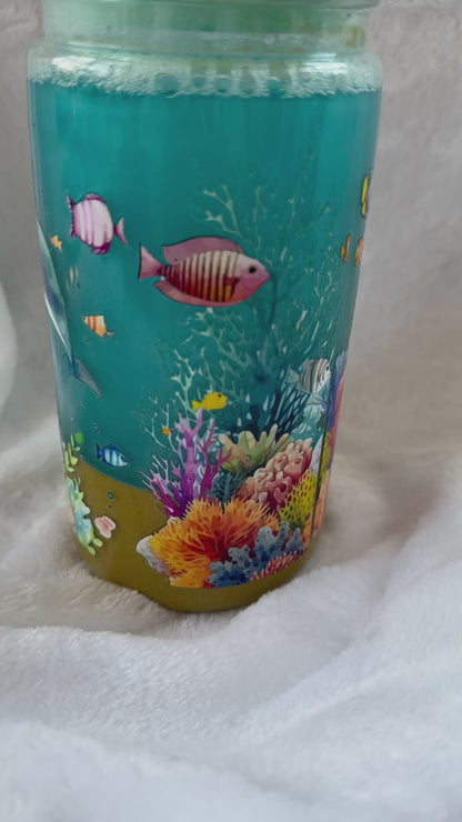 DOLPHIN SNOW-GLOBE TUMBLER