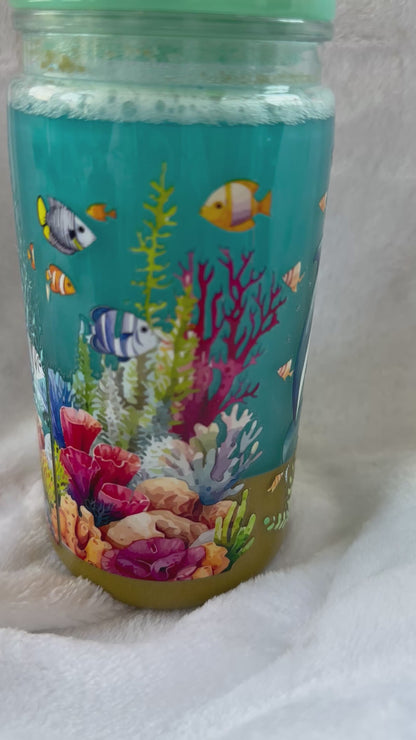 DOLPHIN SNOW-GLOBE TUMBLER