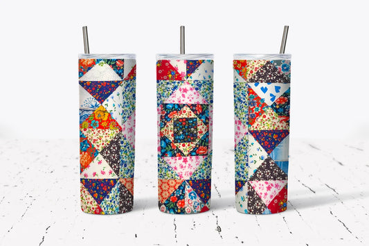 QUILT WRAP 20 OZ TUMBLER