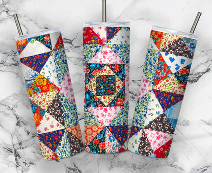 QUILT WRAP 20 OZ TUMBLER